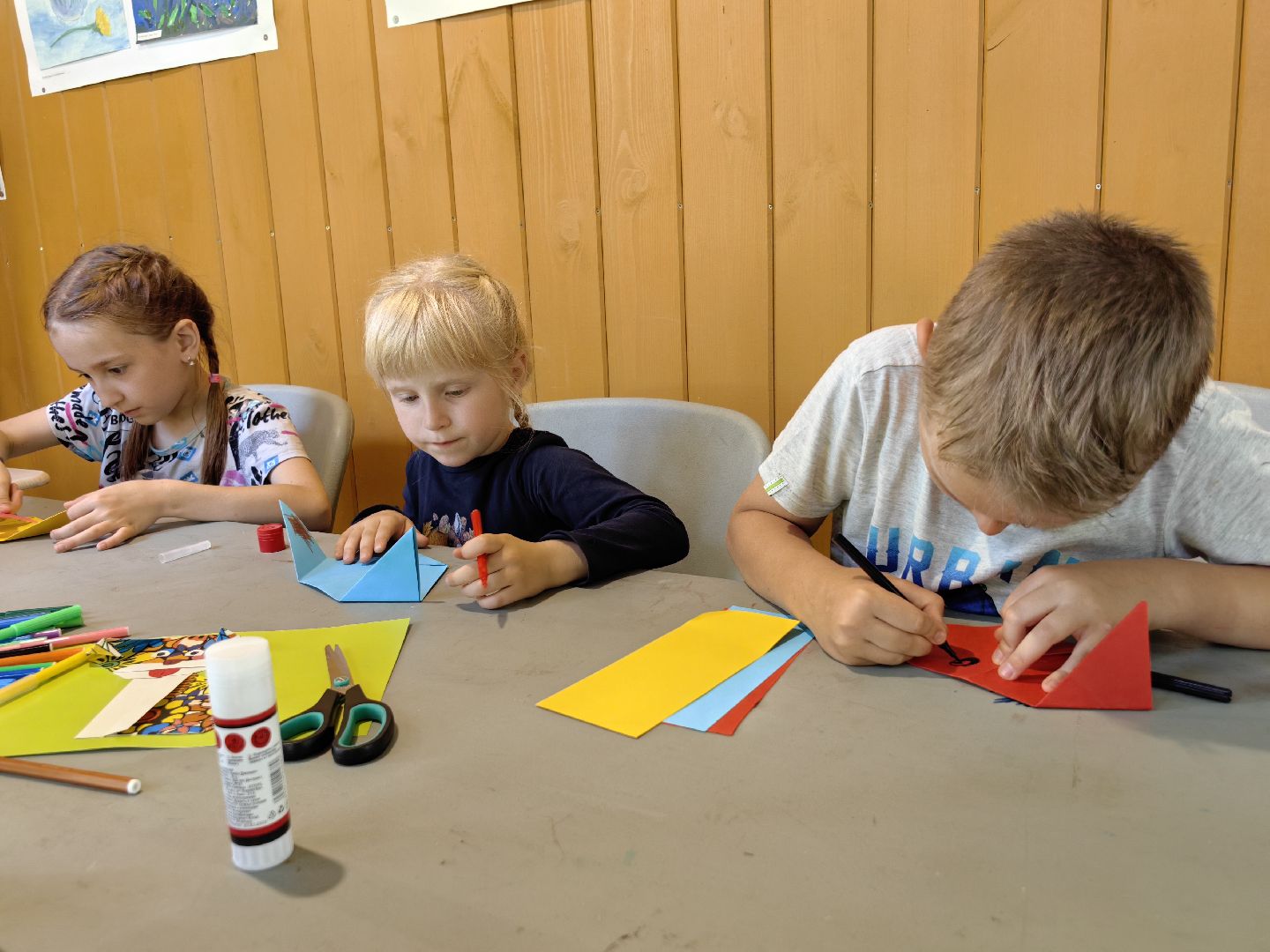 Мастер-класс, оригами, картон, собачка, пёс, парк, дети