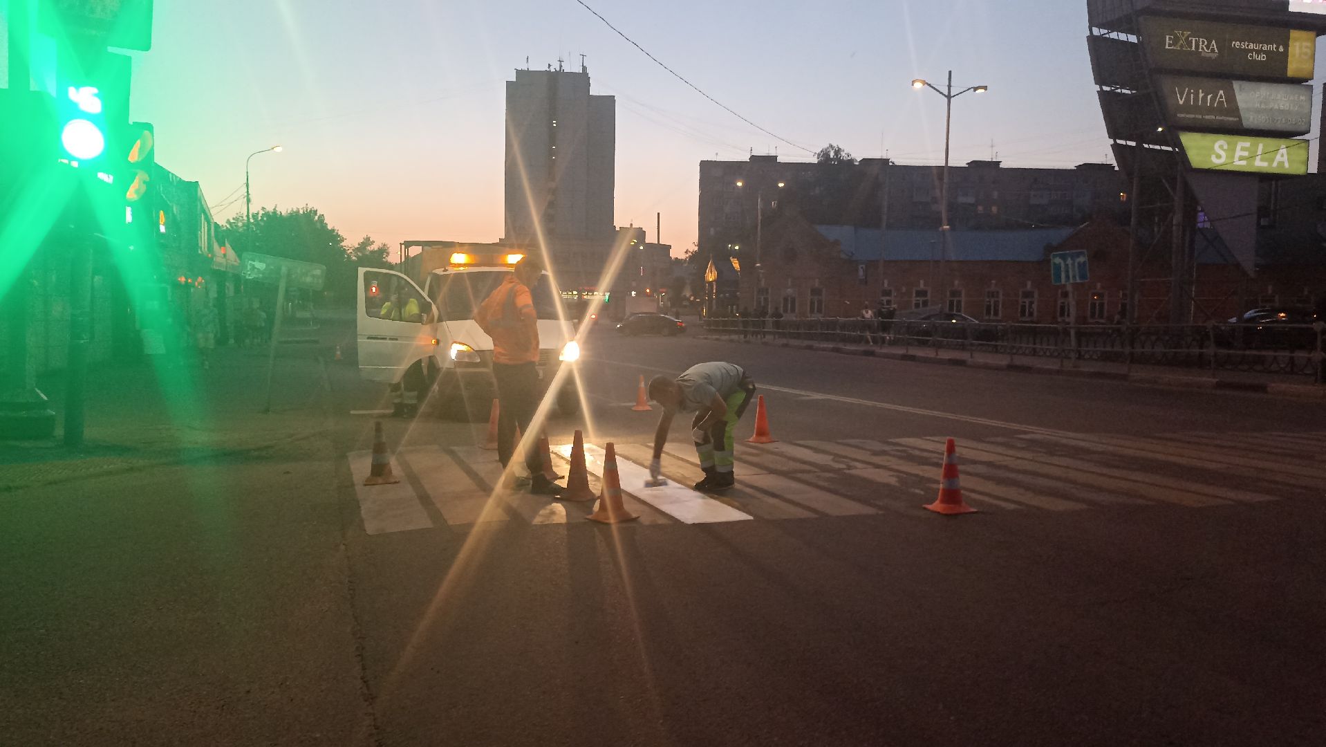 Серпухов, Подмосковье, благоустройство, разметка, дорога, зебра