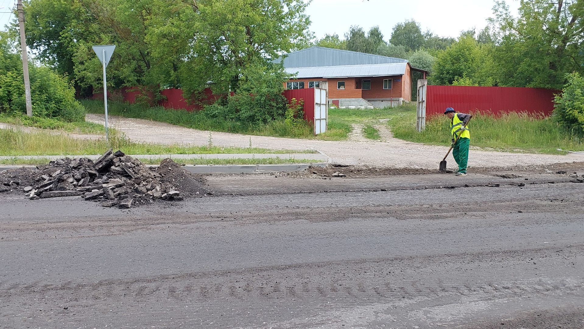 строительство дорог, дороги, серпухов, улица береговая, асфальт,