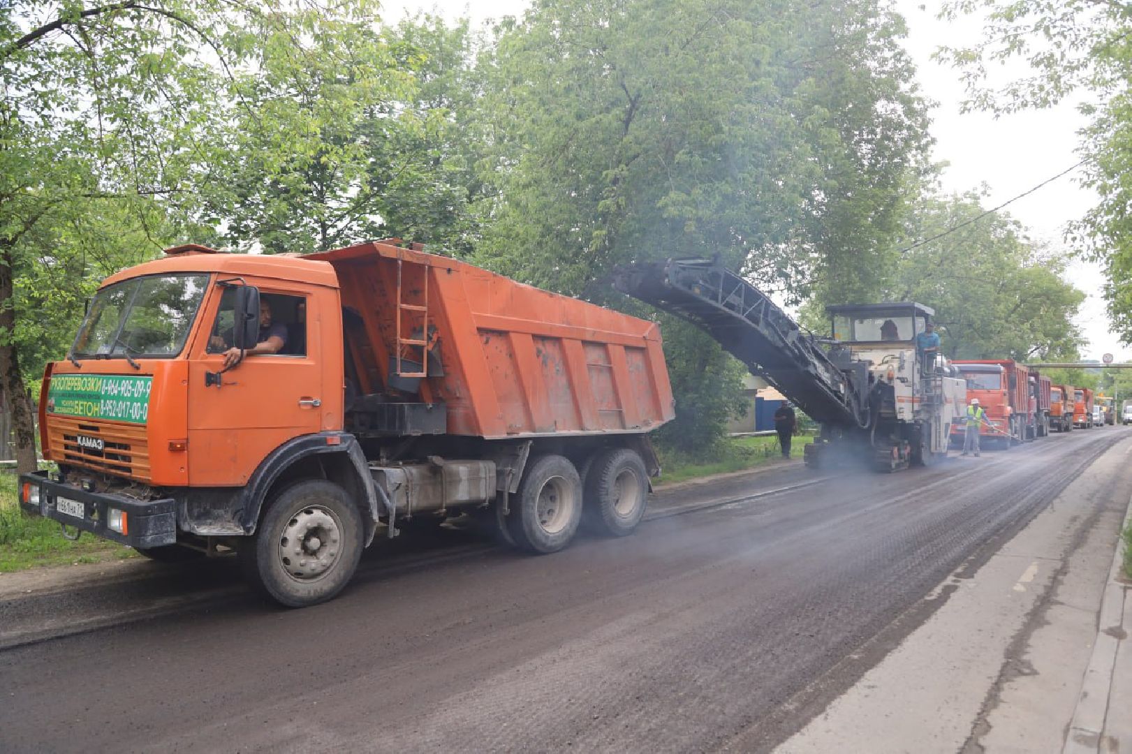 строительство дорог, дороги, серпухов, улица береговая, асфальт,