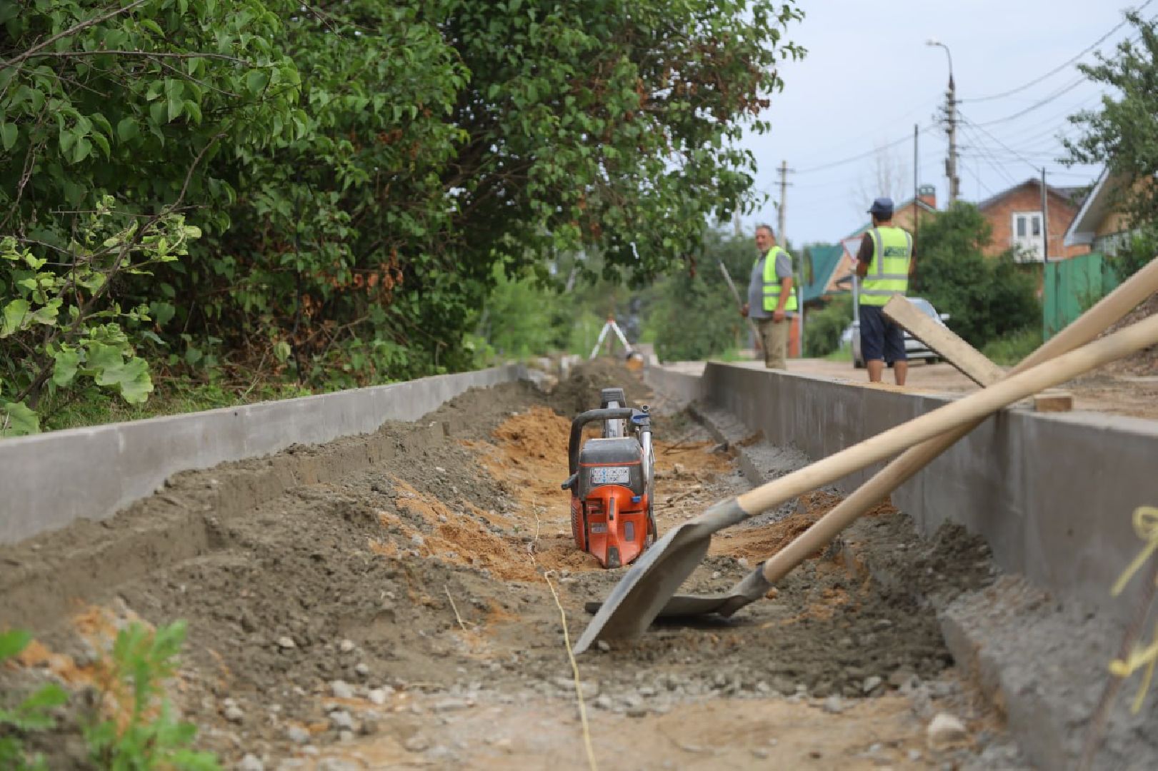 серпухов, тротуар, строительство дорог, дороги, асфальт,