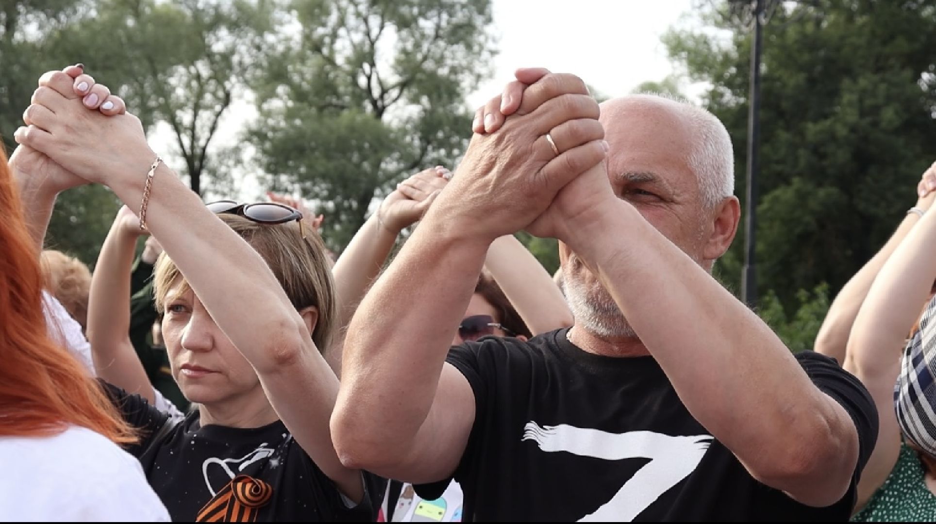 Наро-Фоминск, флешмоб, Встанем, молодёжь Подмосковья, ветераны, мы вместе