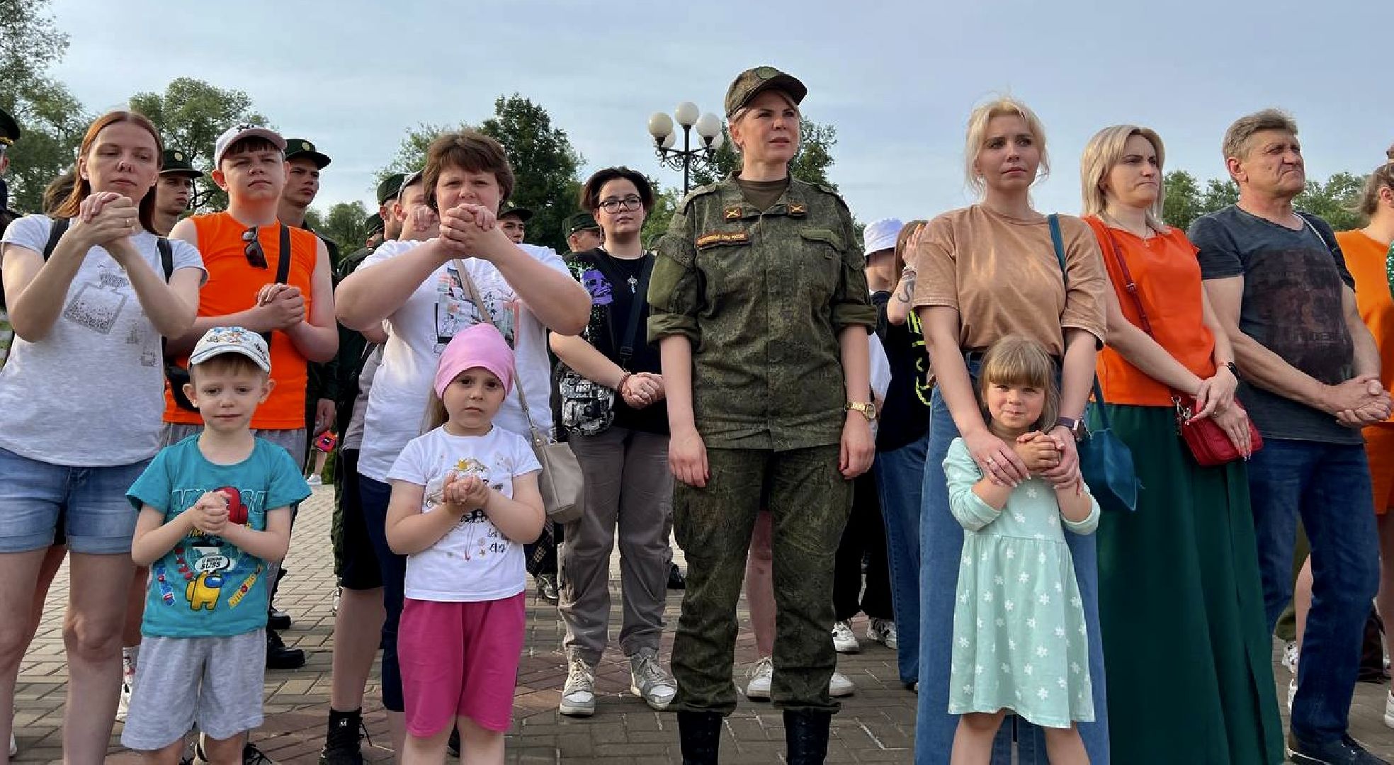 Наро-Фоминск, флешмоб, Встанем, молодёжь Подмосковья, ветераны, мы вместе