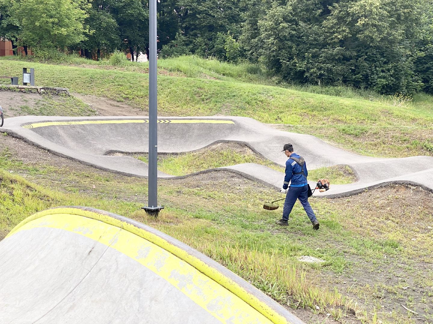 Домодедово, скейт парк, благоустройство, окос травы, покосили траву, уборка газона