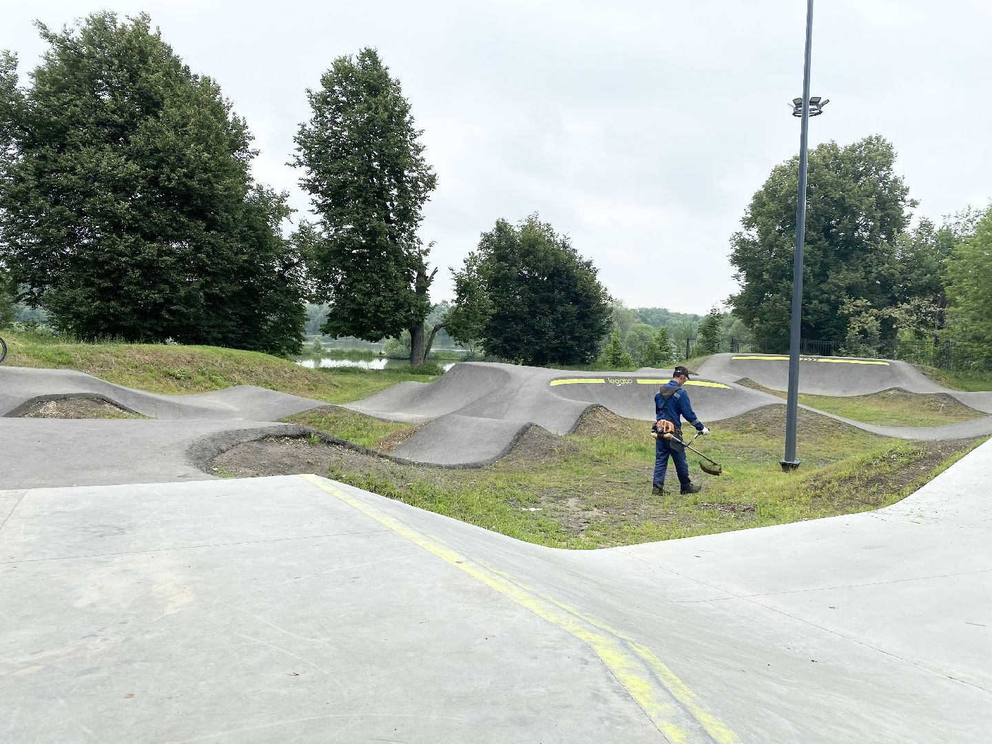 Домодедово, скейт парк, благоустройство, окос травы, покосили траву, уборка газона