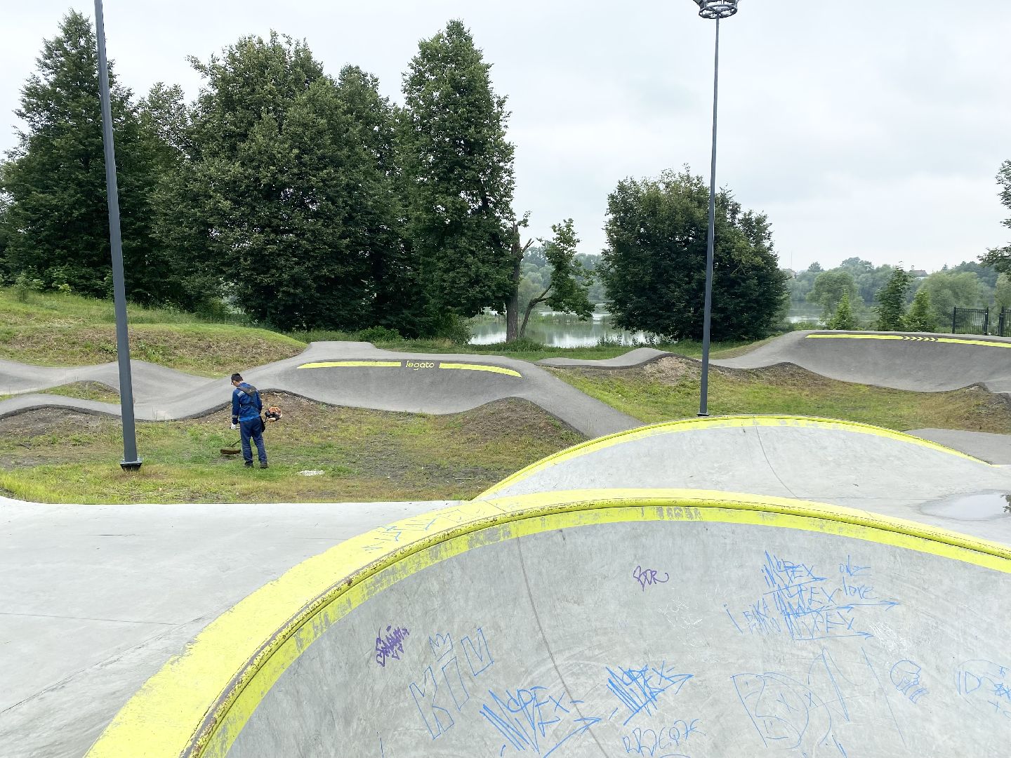 Домодедово, скейт парк, благоустройство, окос травы, покосили траву, уборка газона