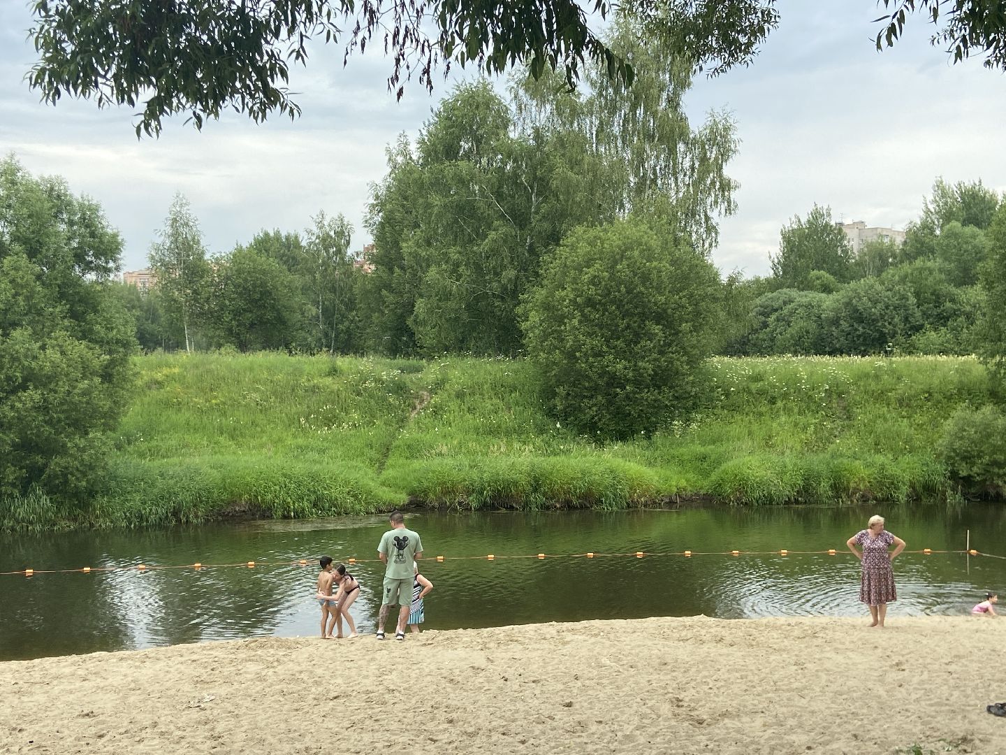 детский спорт, река,