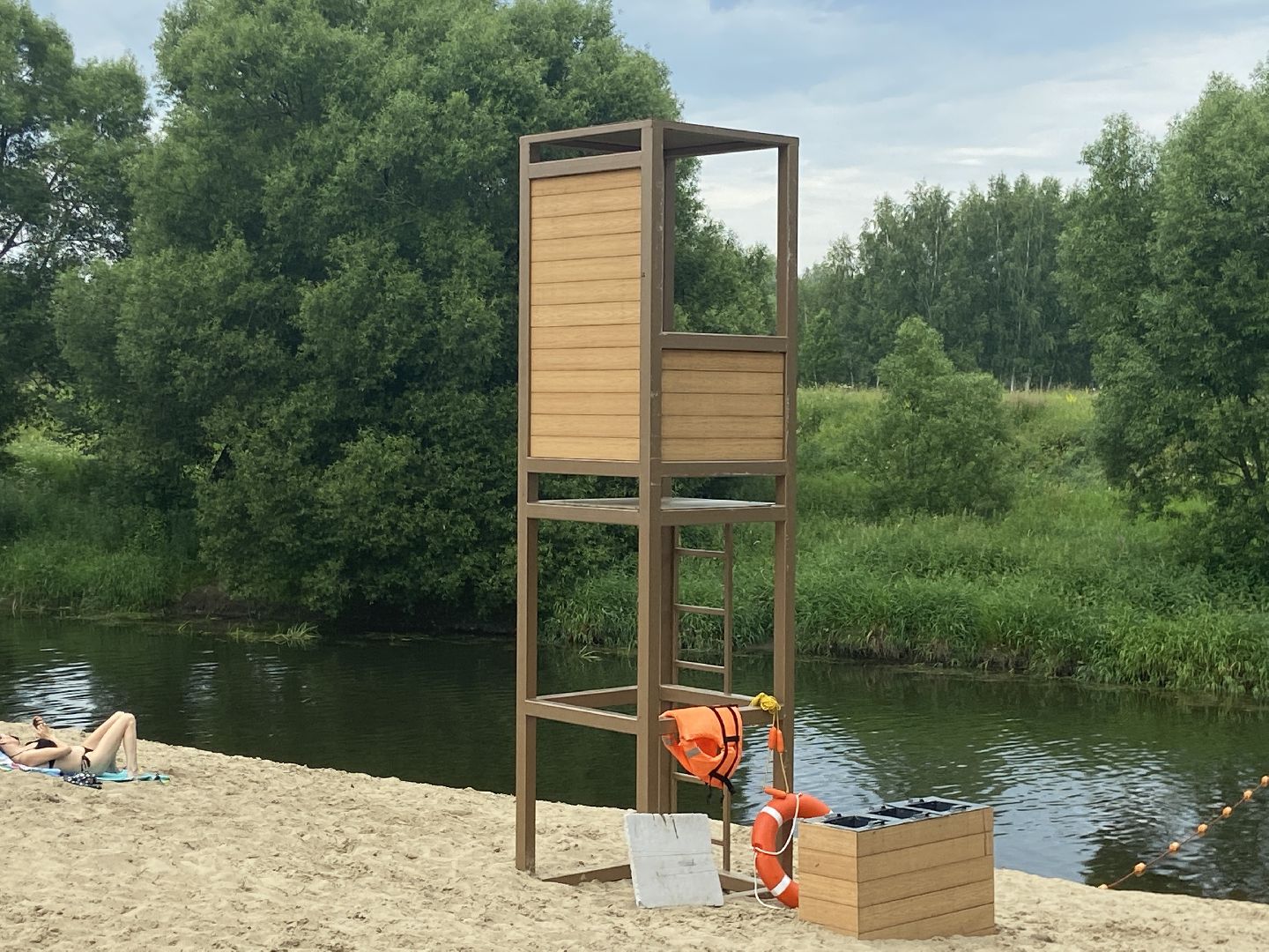 детский спорт, река,