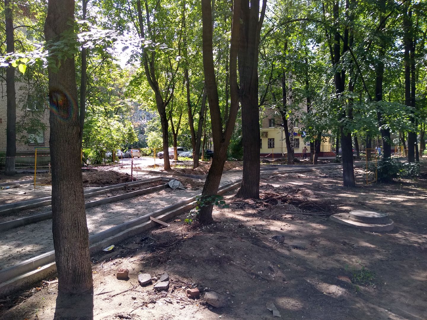 Раменское, благоустройство, сквер у платформы Фабричная