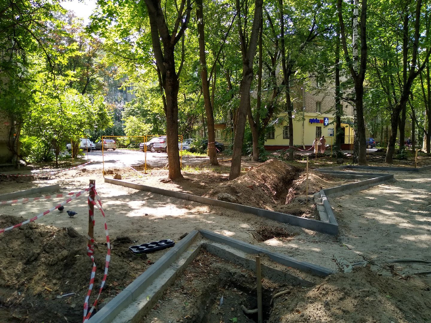 Раменское, благоустройство, сквер у платформы Фабричная