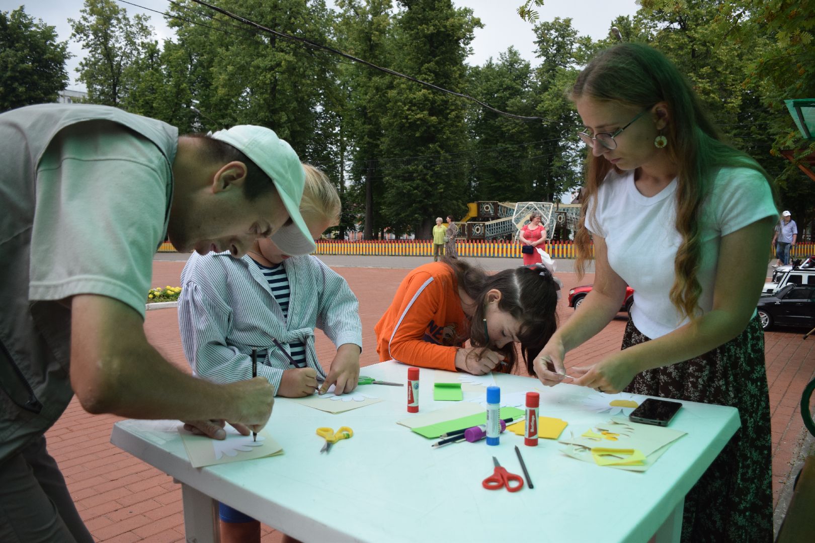Павловский Посад, городской округ Павловский Посад, парк, дети, образование, день семьи, ромашка