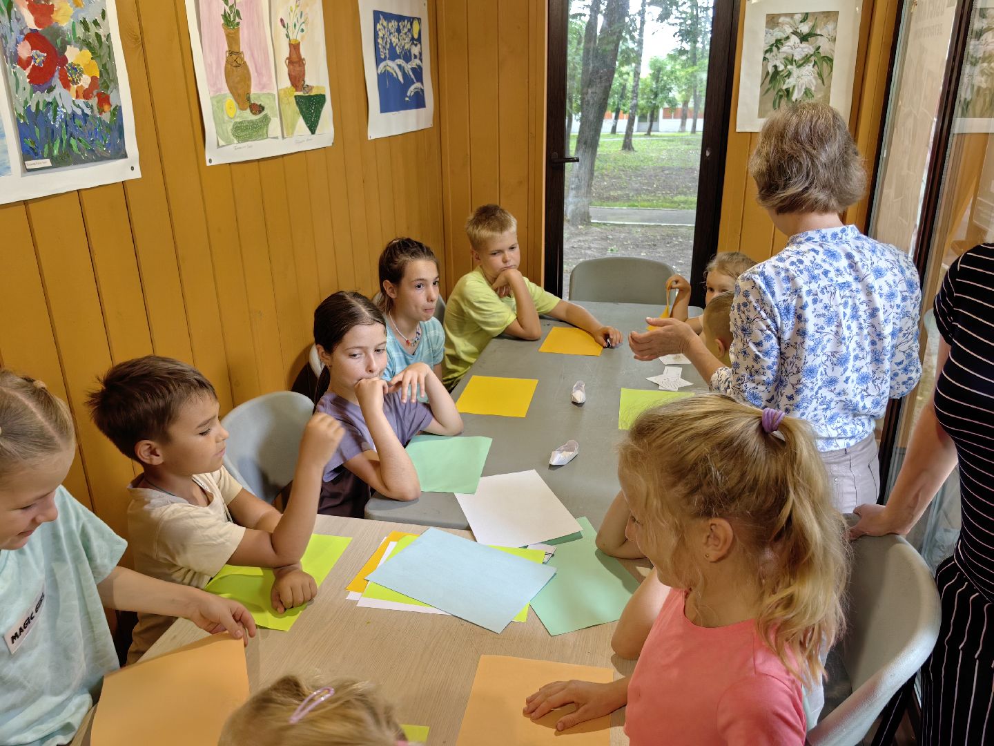 Мастер-класс, каноэ, картон, оригами, дети, парк