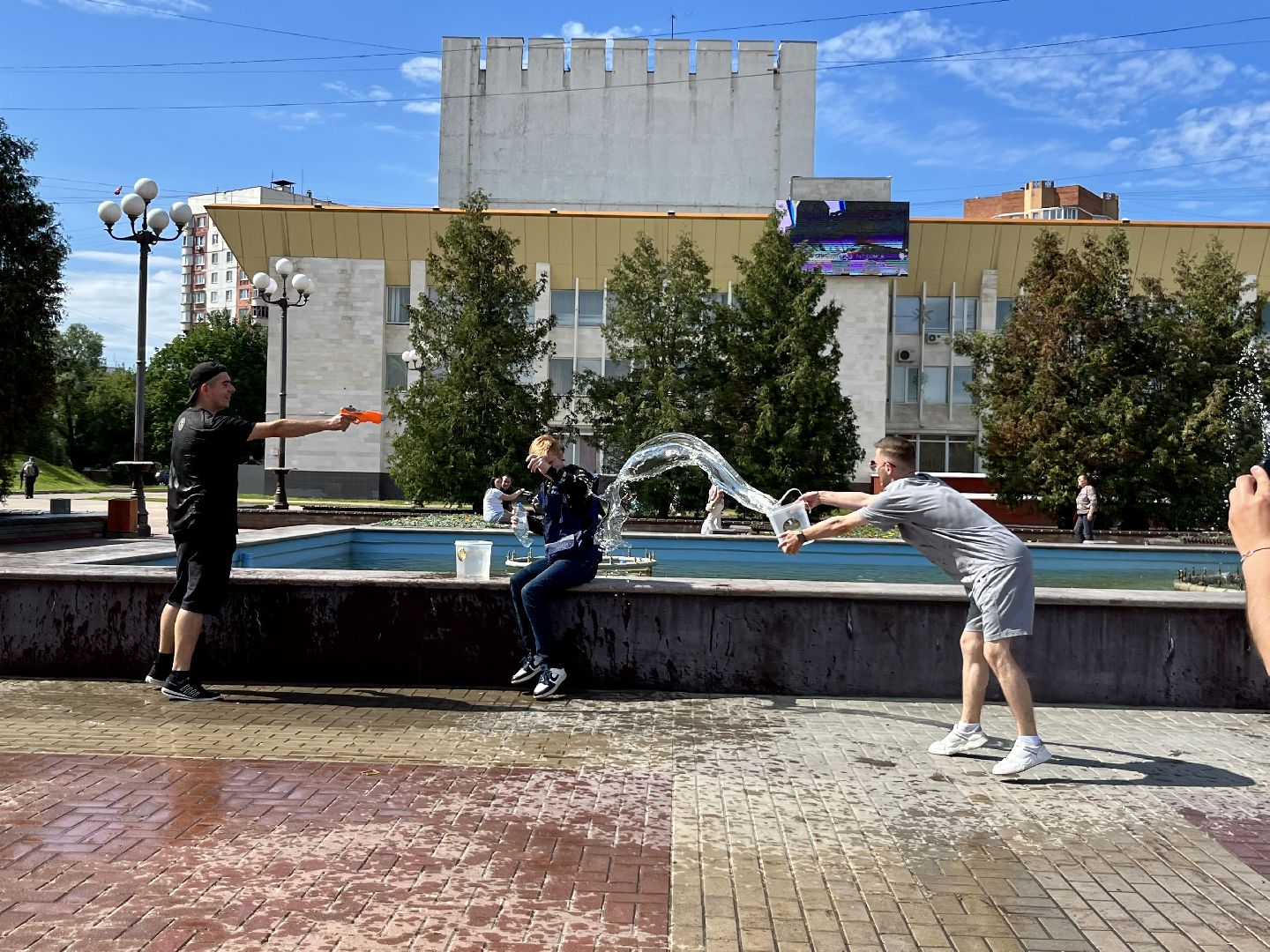 Наро-Фоминск, молодёжь Подмосковья, водная битва, лето в Подмосковье