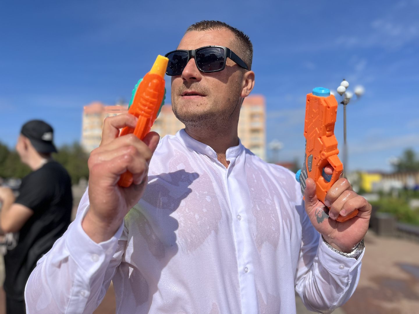 Наро-Фоминск, молодёжь Подмосковья, водная битва, лето в Подмосковье