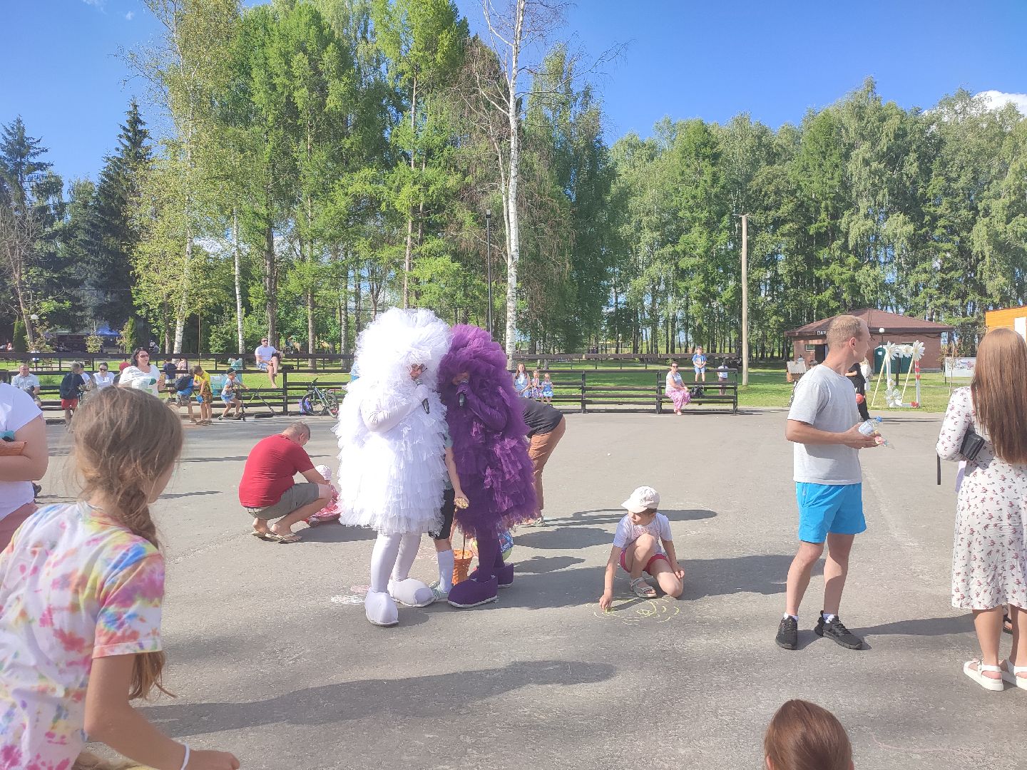 #дети, #талдом, #паркпобеды, #рисункинаасфальте, #мелки