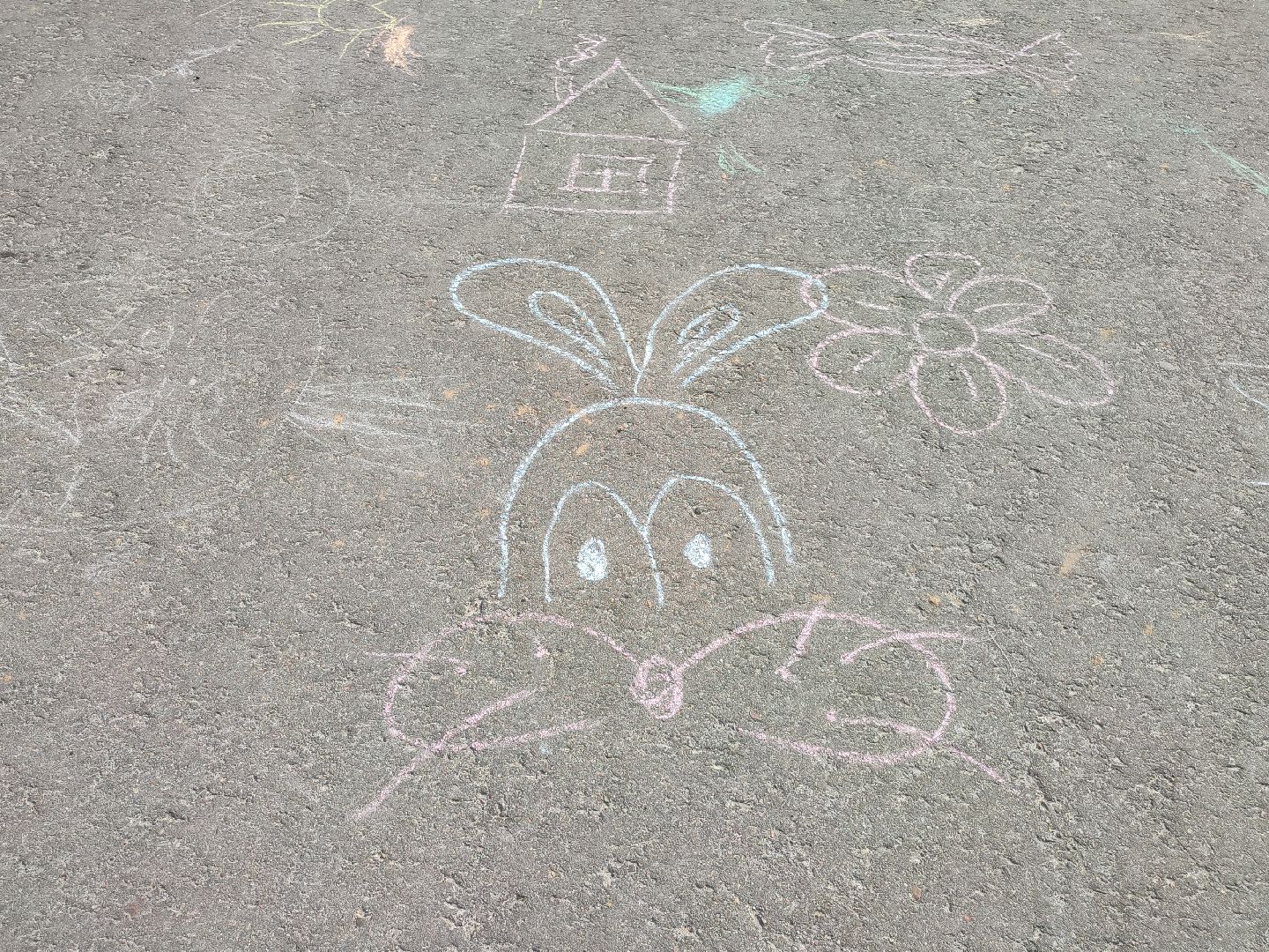 #дети, #талдом, #паркпобеды, #рисункинаасфальте, #мелки