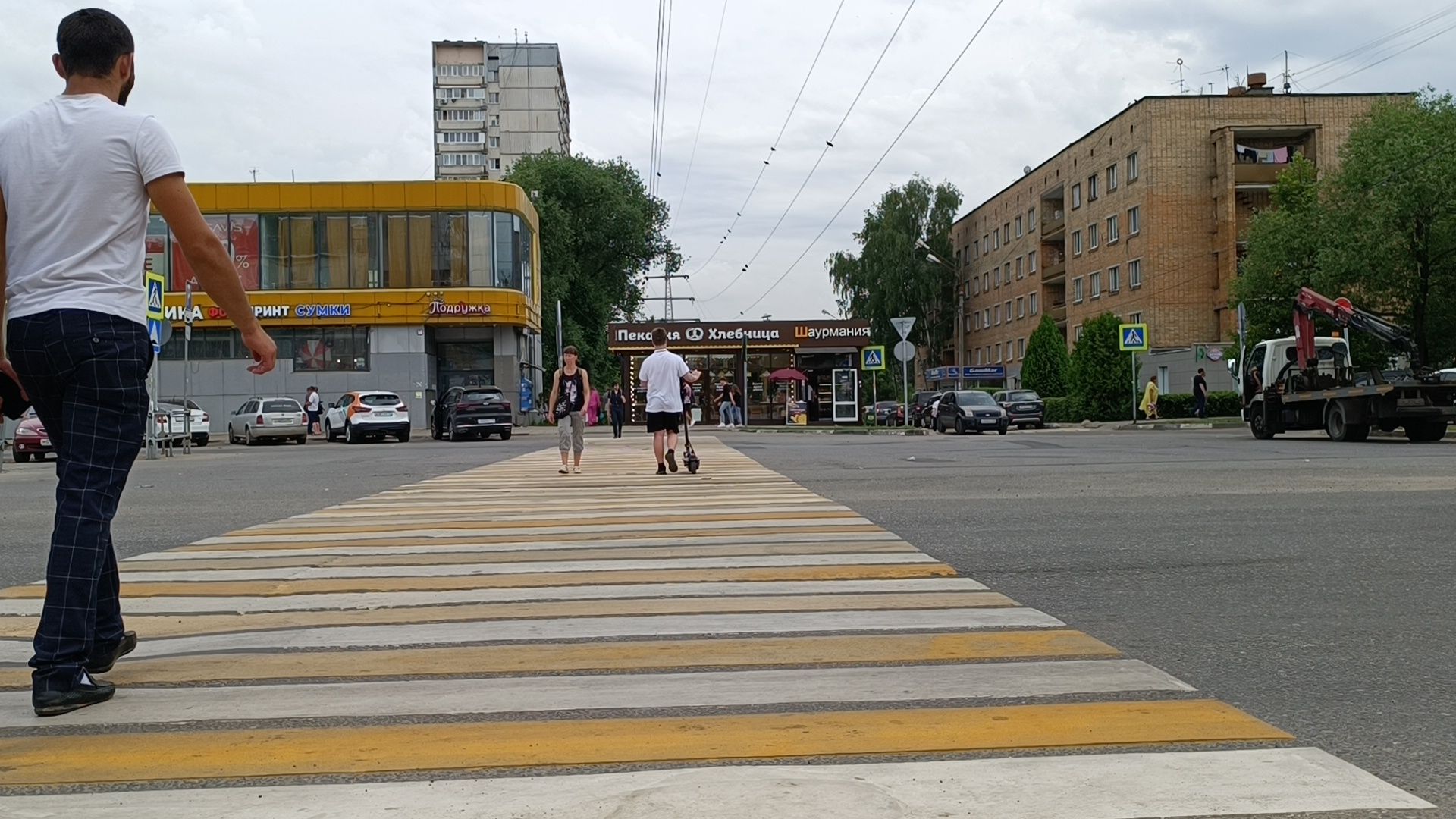 Лобня, дорога, пешеход