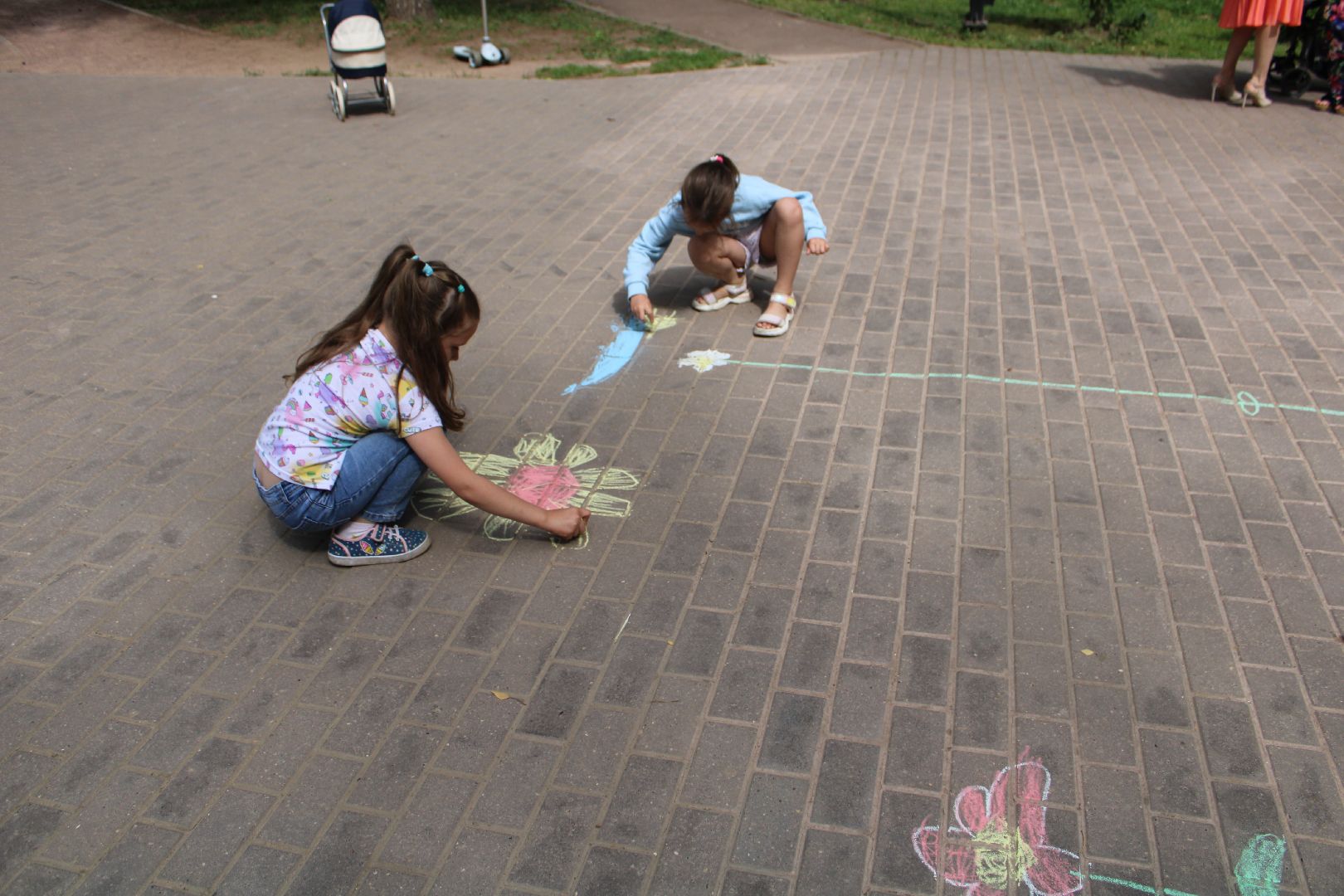 Парки,творчество,культура,дети, ромашка, цветы, лето в подмосковье,