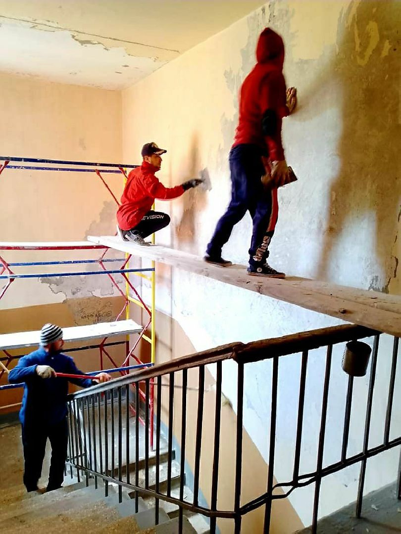 Подъезды, ЖКХ, покраска