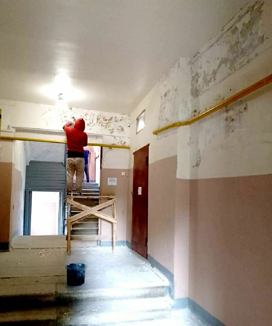 Подъезды, ЖКХ, покраска