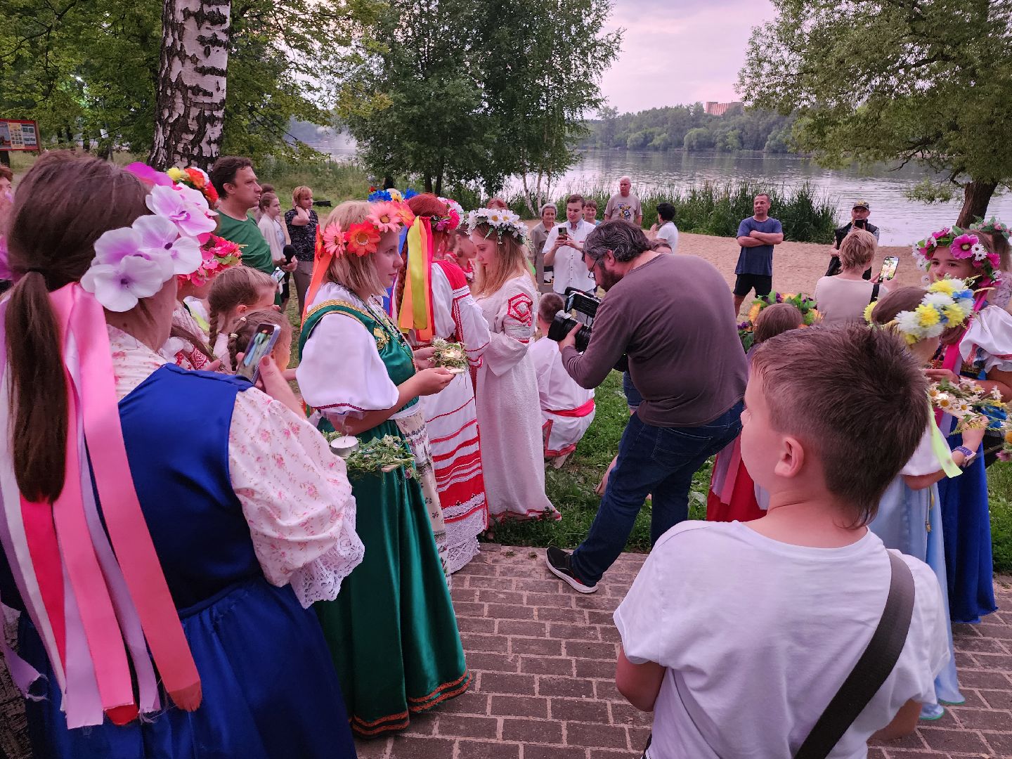 Долгопрудный, Ивана-Купала, обряд, огонь, венок