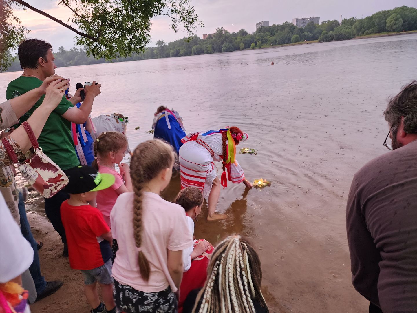 Долгопрудный, Ивана-Купала, обряд, огонь, венок