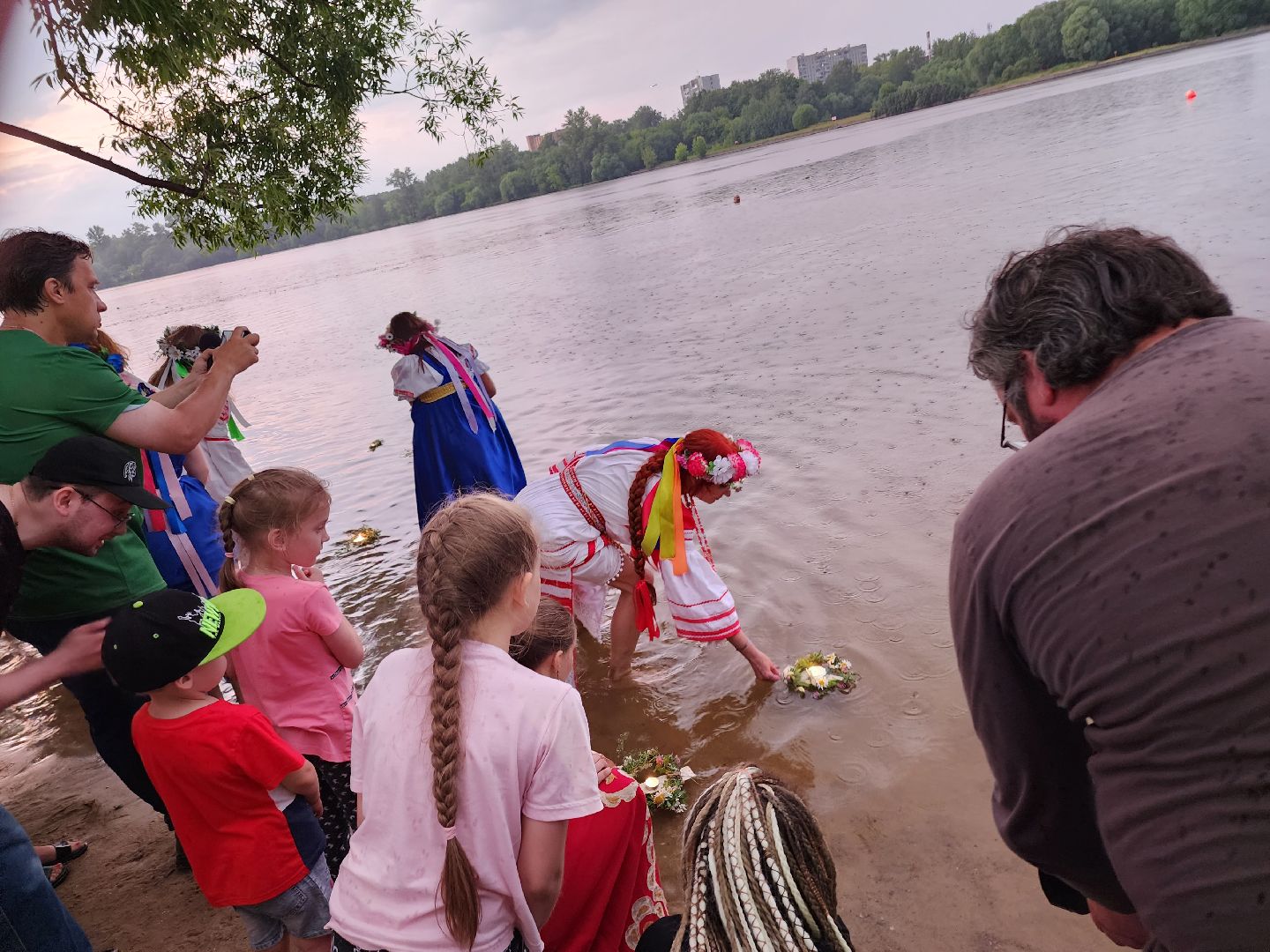 Долгопрудный, Ивана-Купала, обряд, огонь, венок