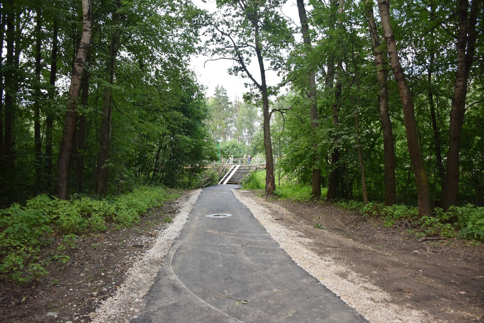 Павловский Посад, городской округ Павловский Посад, Назарьево, станция, тротуар, асфальт, благоустройство