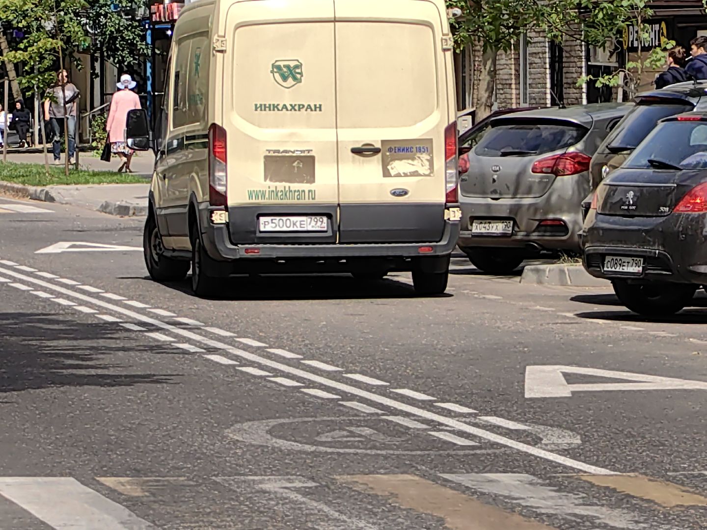 Дорога, разметка, автобус, остановка