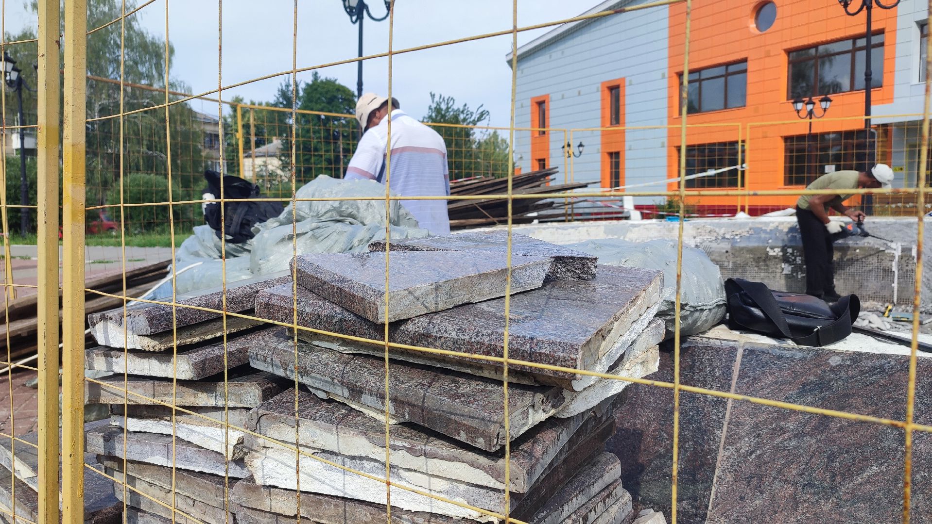 Кашира, фонтан, сквер им. Генерала Белова, благоустрйоство