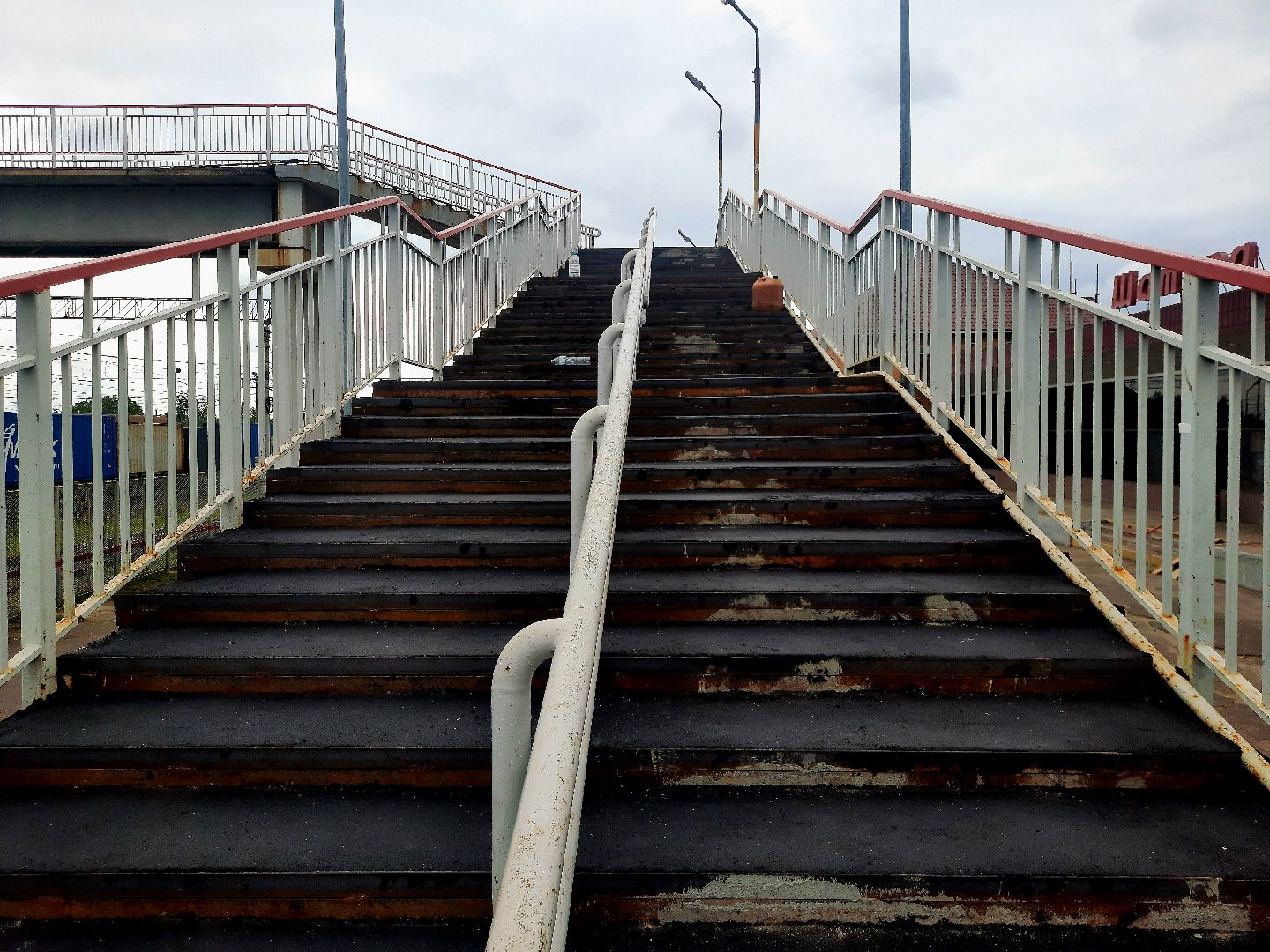 #Шатура, #пешеходный_мост, #ремонт_моста, #железная_дорога, #РЖД