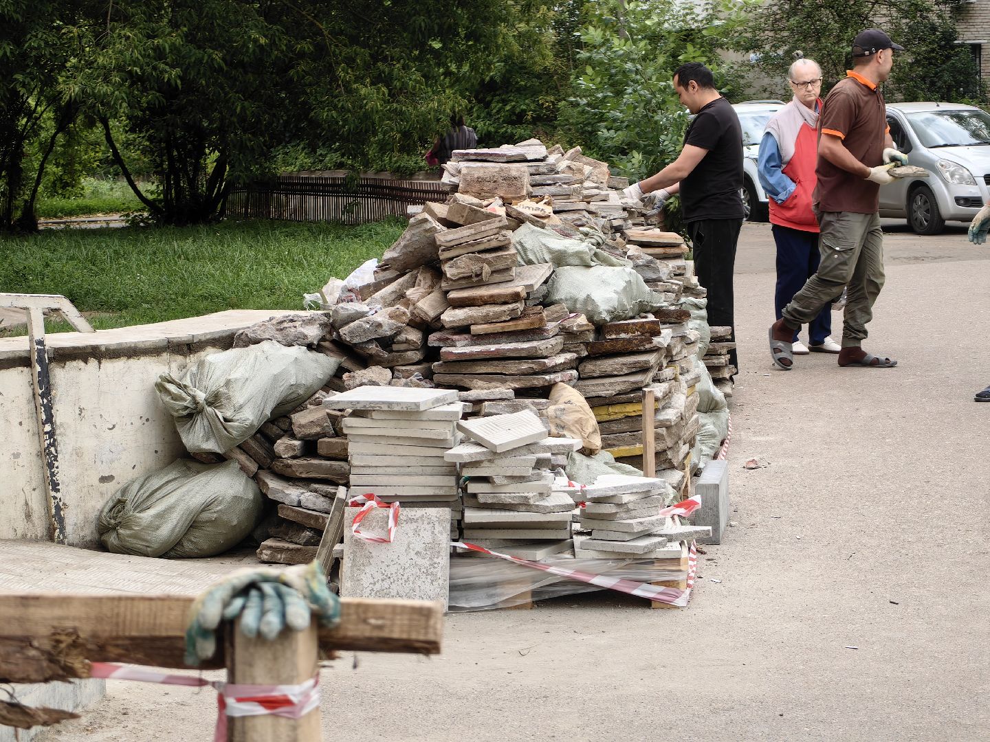 Ремонт, магазин, лестница, покрытие