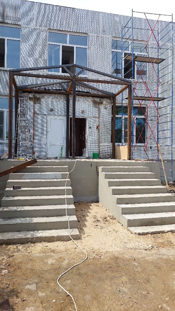 строительство забора, деревья, детский сад, серпухов, звездочка, новый забор,