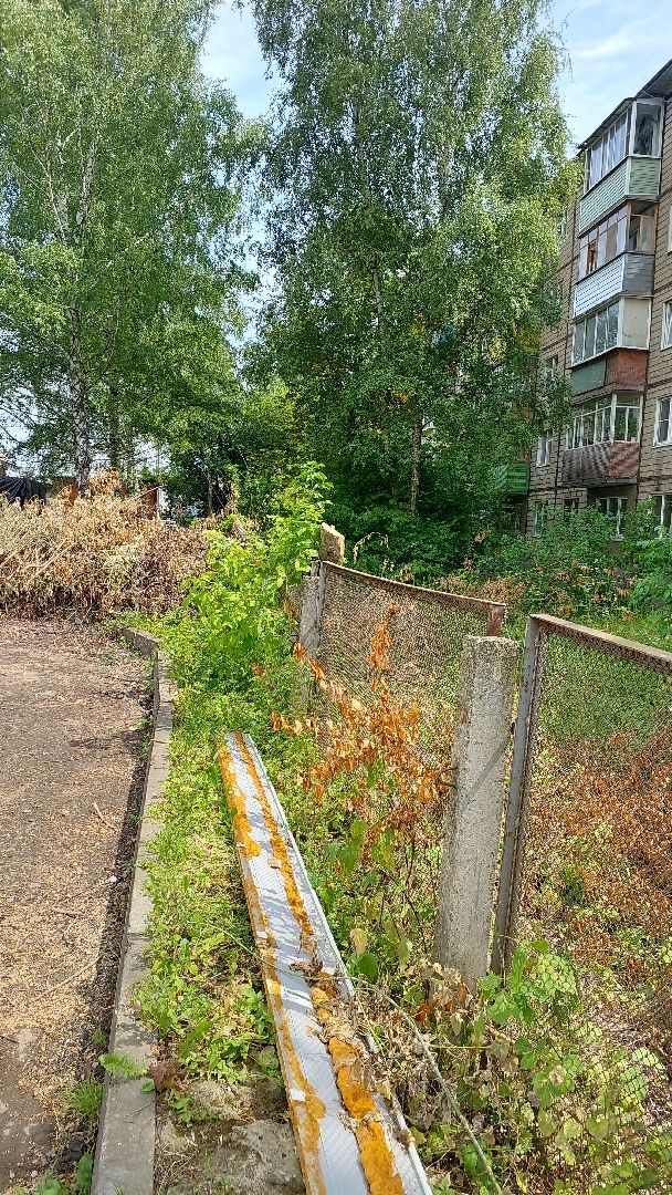 строительство забора, деревья, детский сад, серпухов, звездочка, новый забор,