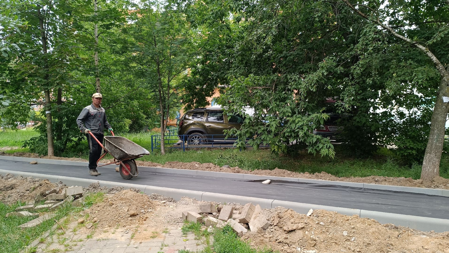 Лобня, двор, благоустройство