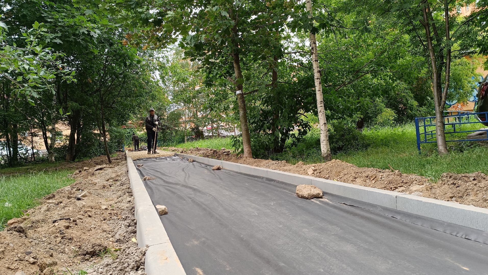 Лобня, двор, благоустройство