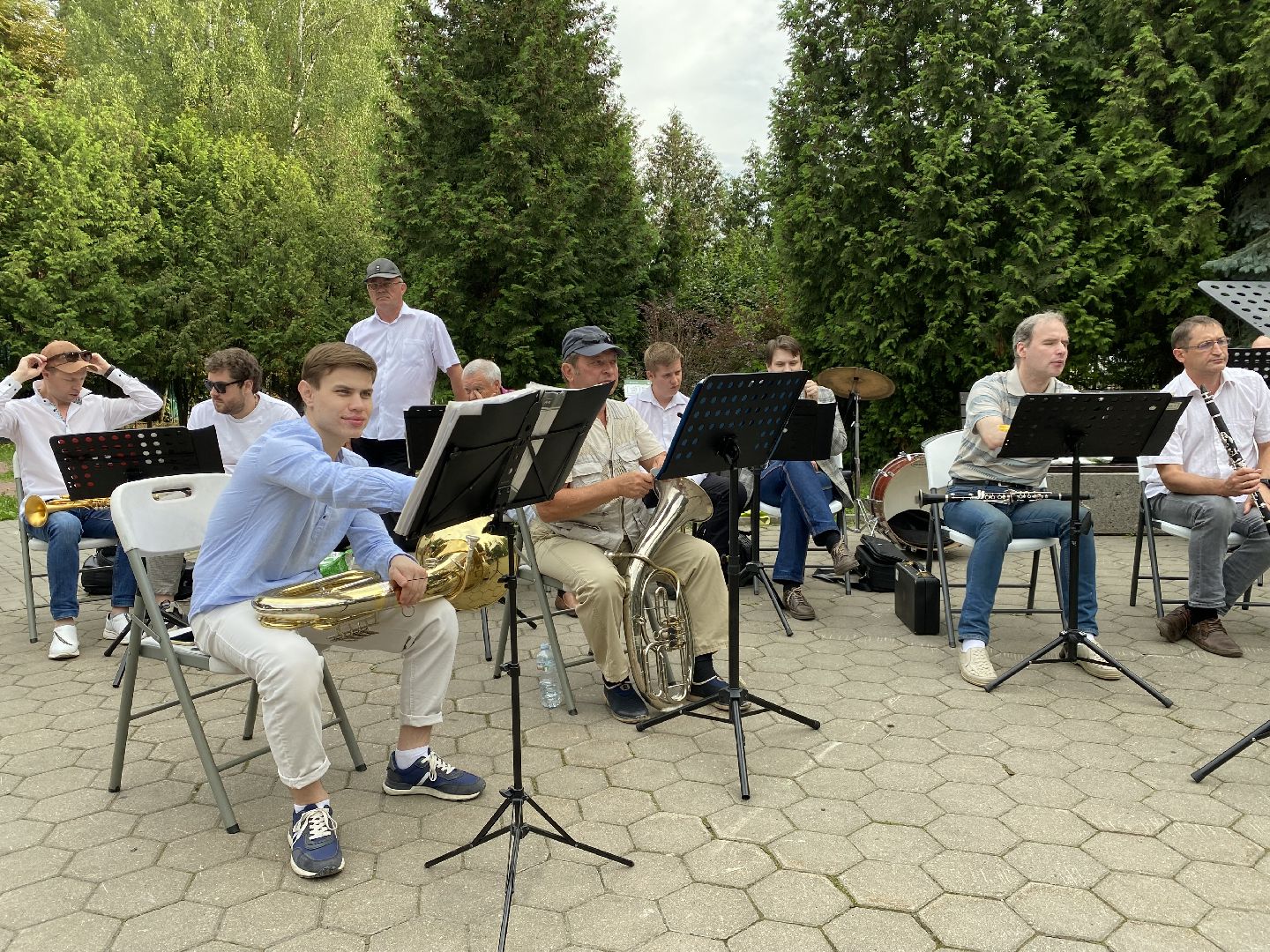 Домодедово, духовой оркестр, выступление, ретро танцы