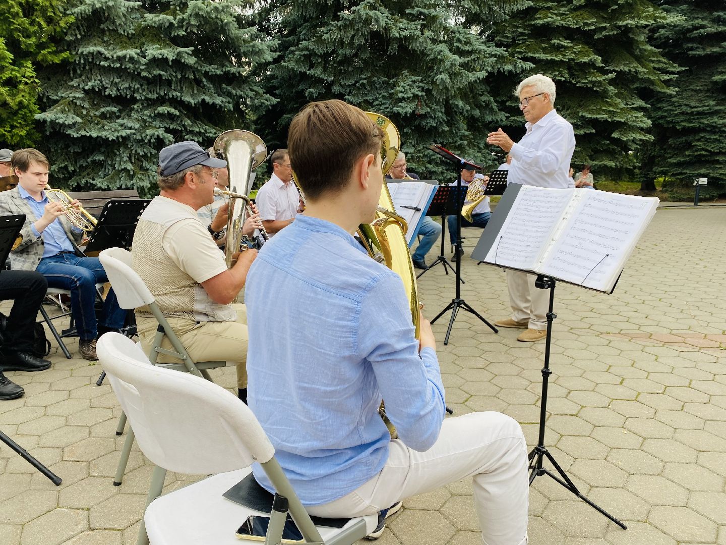 Домодедово, духовой оркестр, выступление, ретро танцы