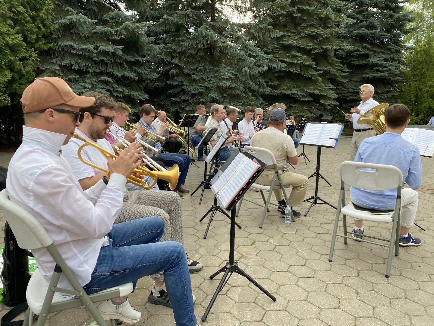 Домодедово, духовой оркестр, выступление, ретро танцы