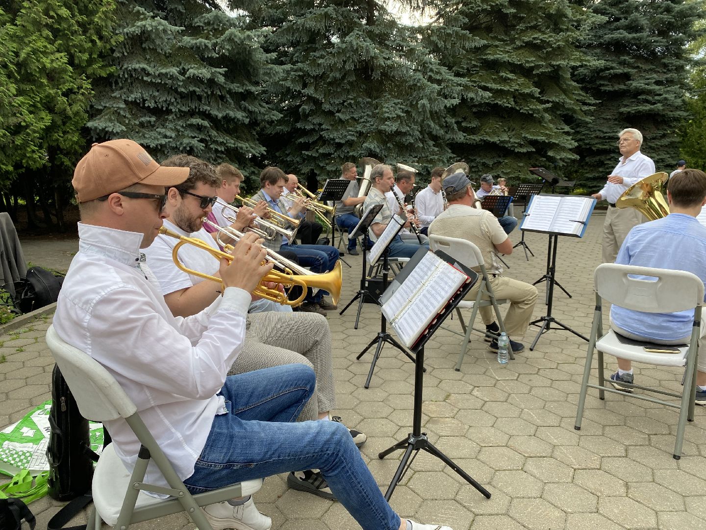 Домодедово, духовой оркестр, выступление, ретро танцы