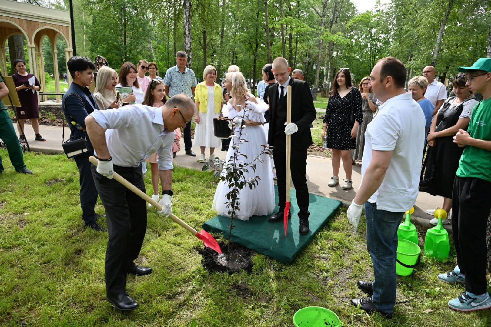 Ступино, парк Островского, аллея молодоженов