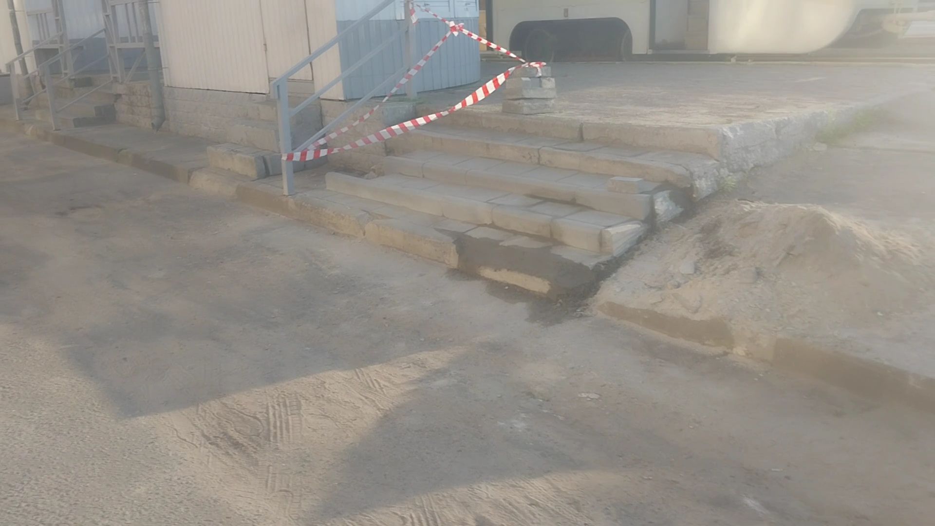 Коломна, остановка, ремонт тротуаров