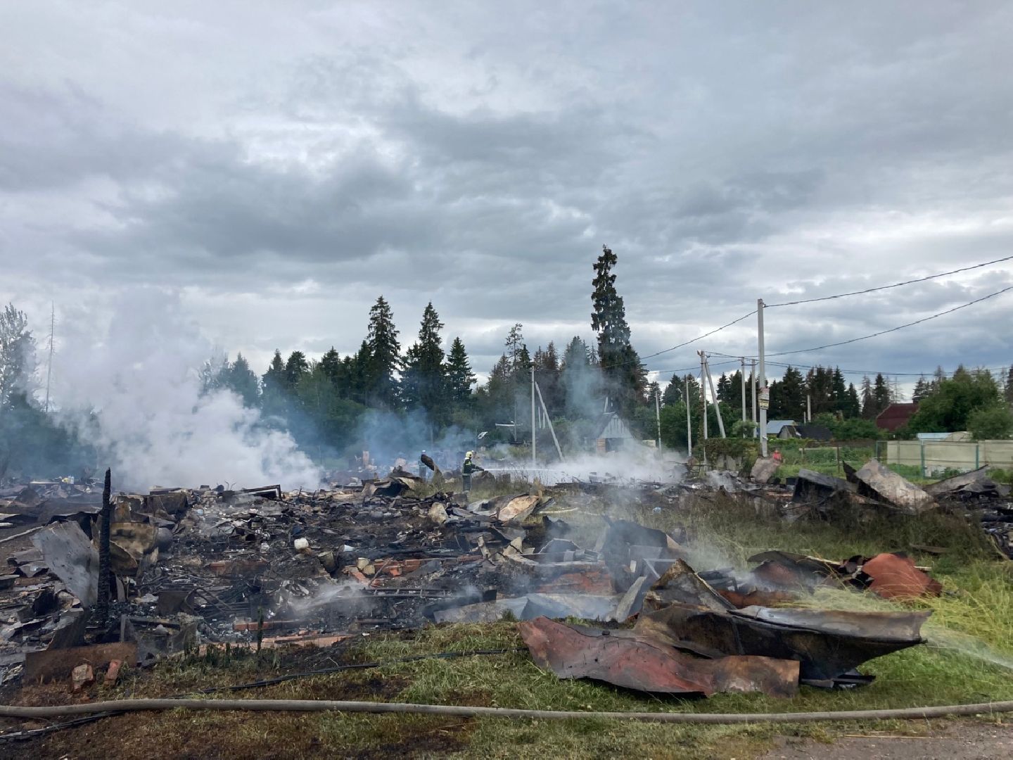 Солнечногорск, пожар, Кривцово, МЧС, ЧП
