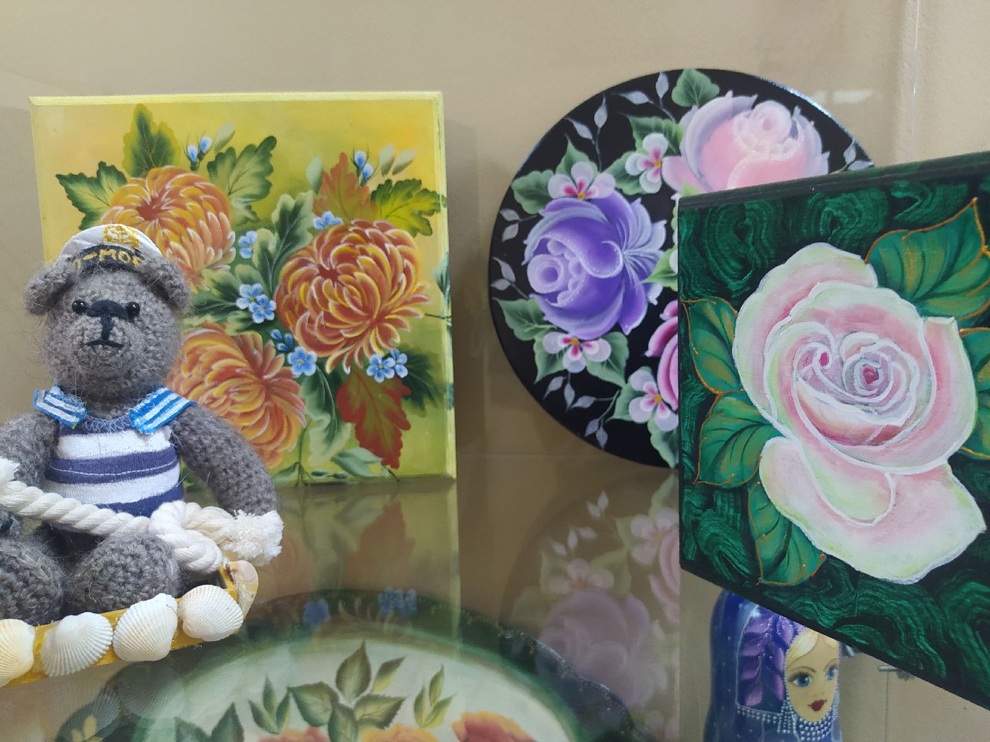 Дедовск, библиотека, выставка, роспись