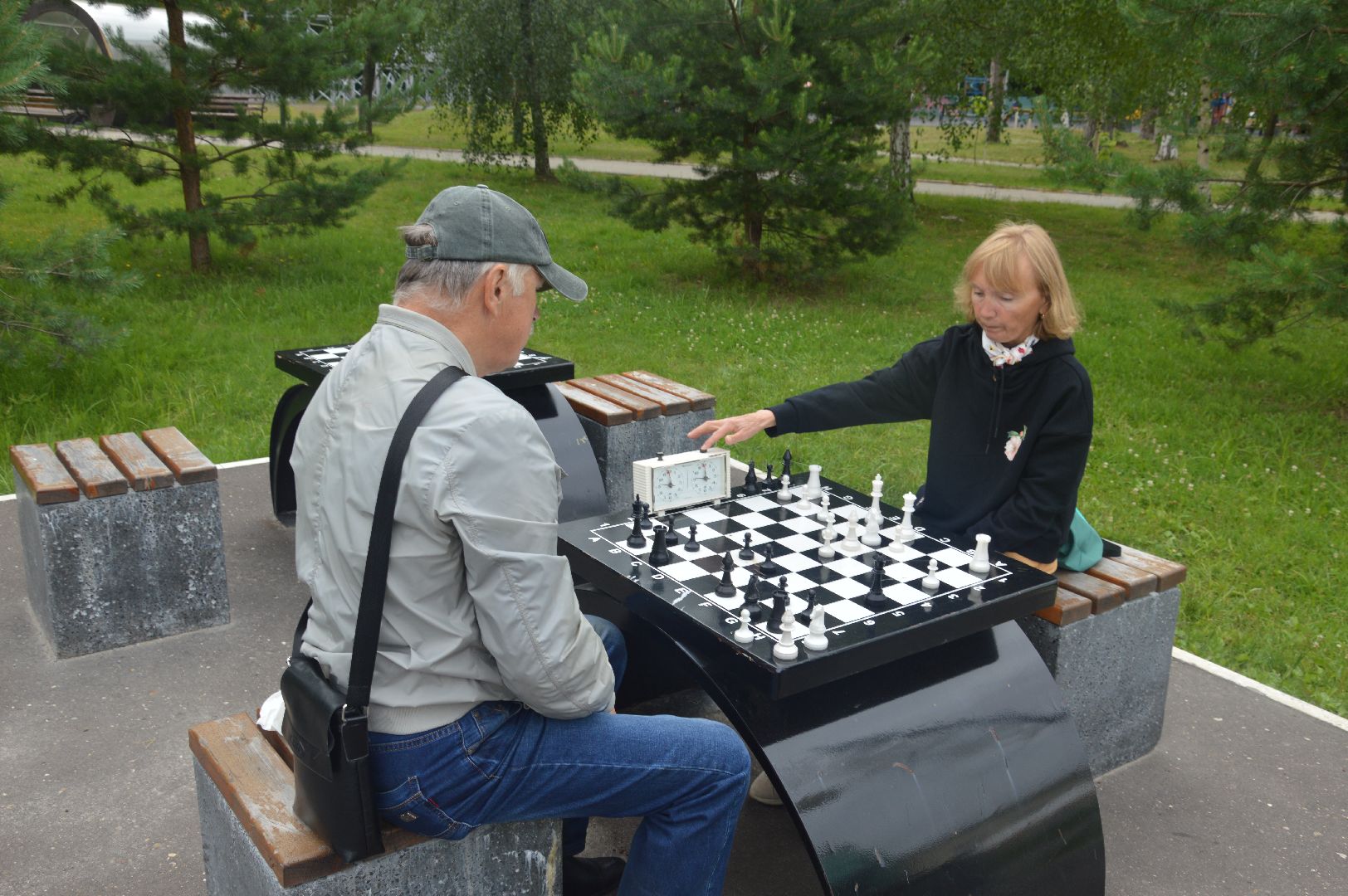 Шатура, парк, шахматы, Активное долголетие