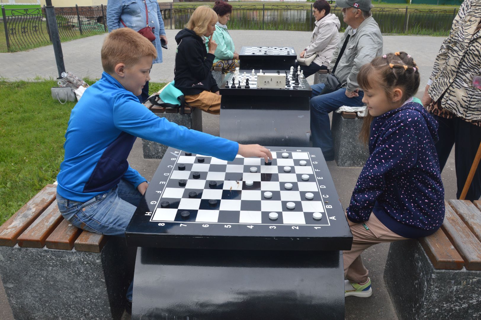 Шатура, парк, шахматы, Активное долголетие