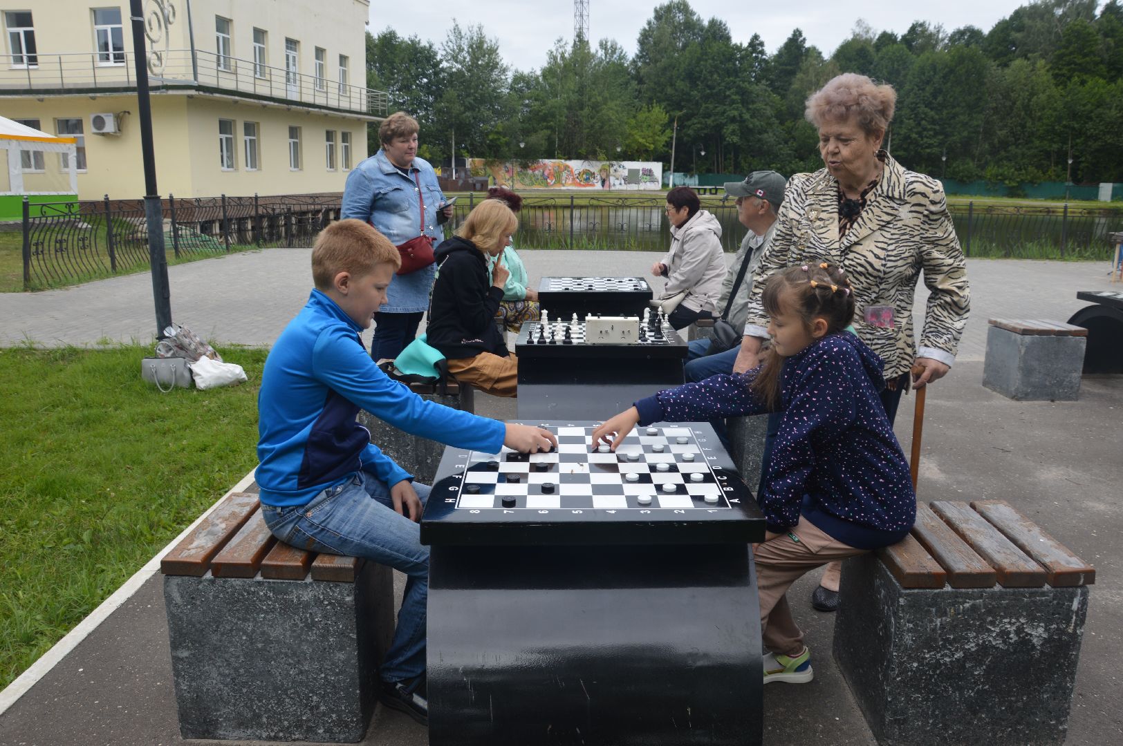 Шатура, парк, шахматы, Активное долголетие