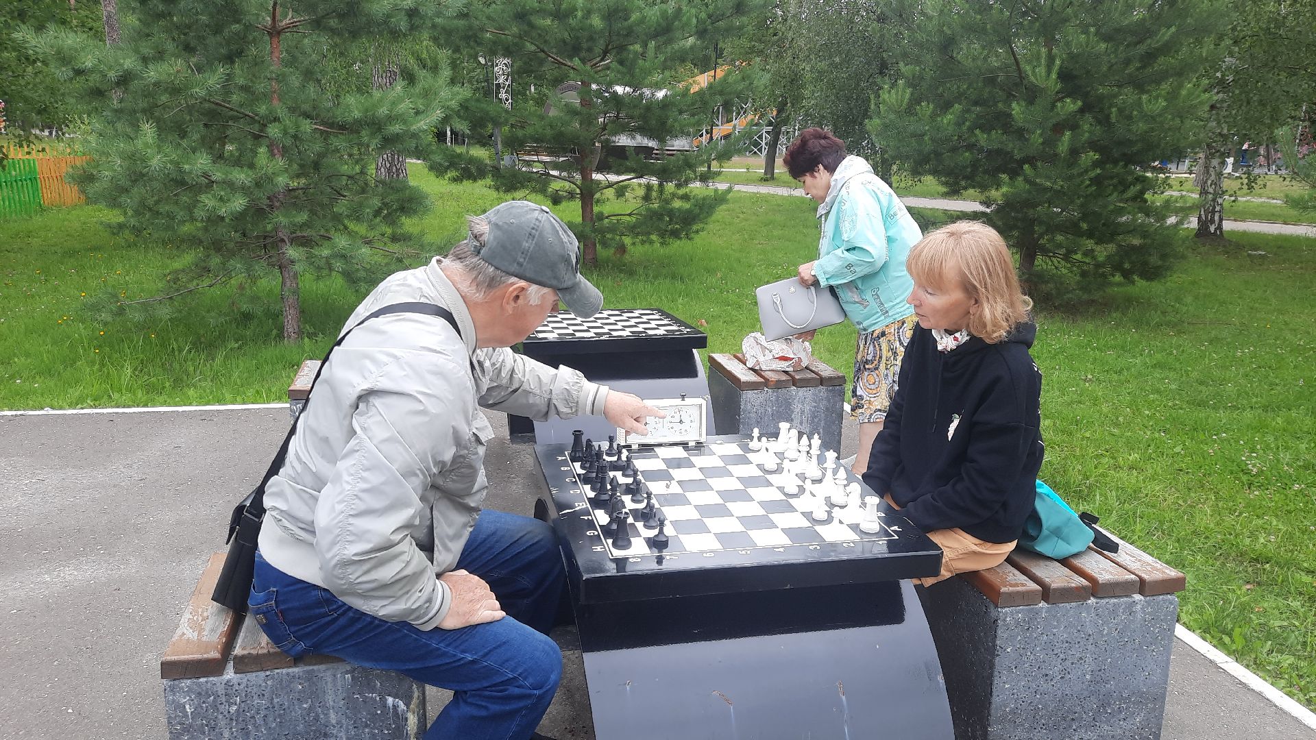 Шатура, парк, шахматы, Активное долголетие