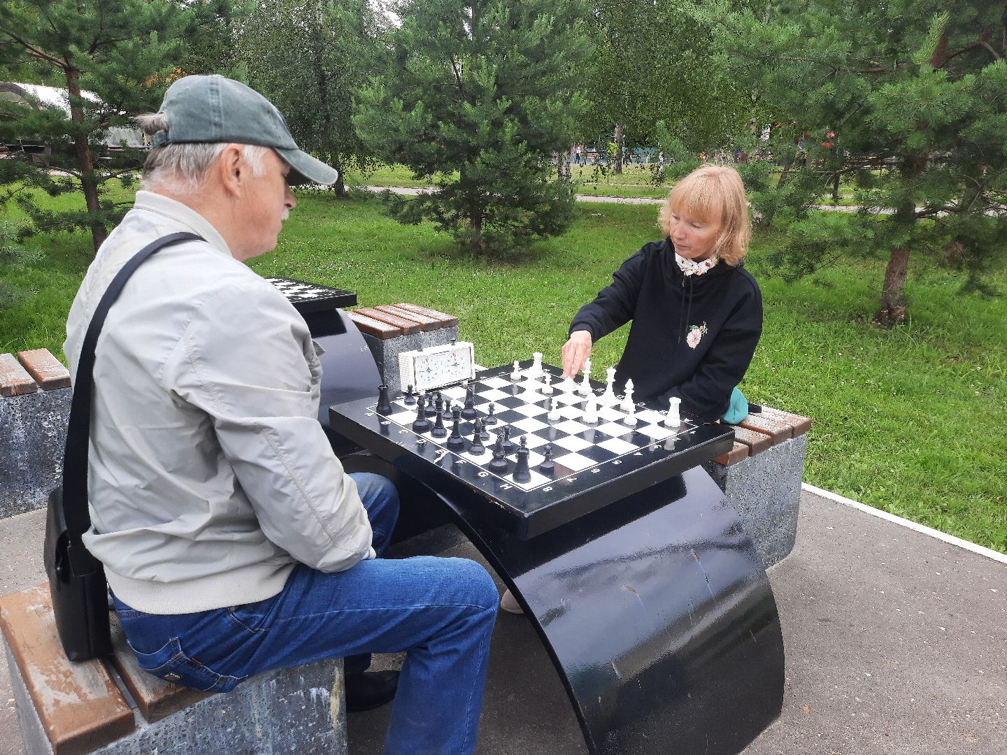 Шатура, парк, шахматы, Активное долголетие