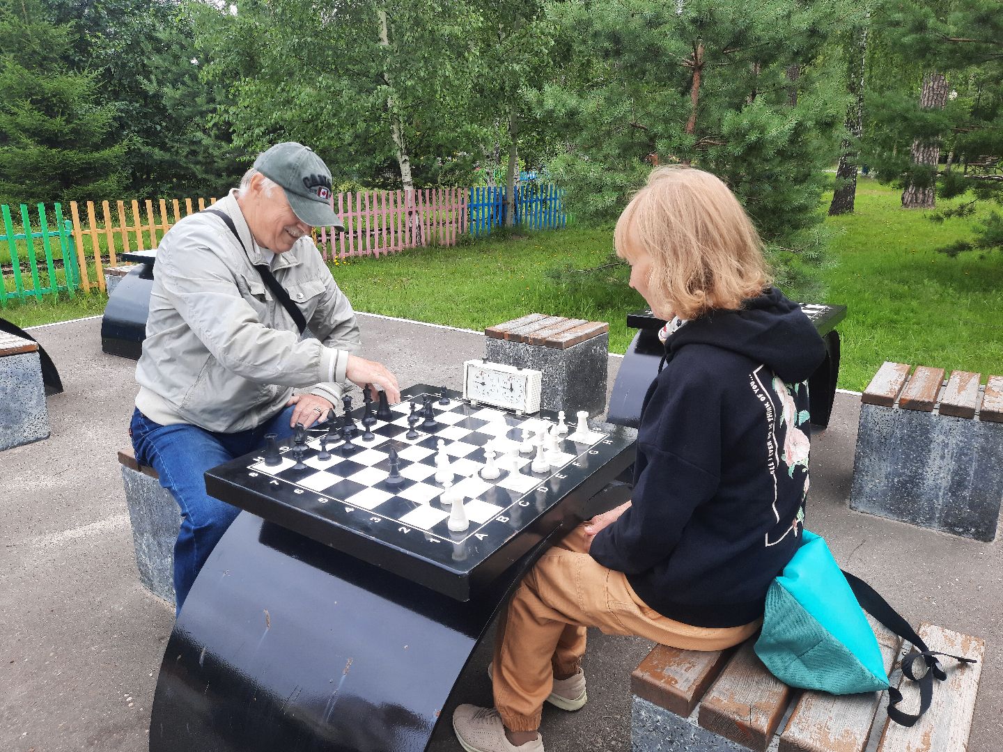 Шатура, парк, шахматы, Активное долголетие
